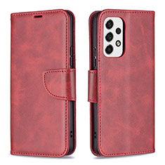 Handytasche Stand Schutzhülle Flip Leder Hülle B04F für Samsung Galaxy A53 5G Rot