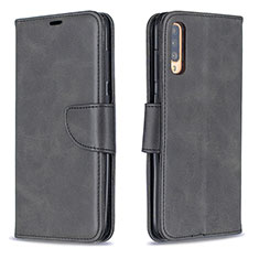 Handytasche Stand Schutzhülle Flip Leder Hülle B04F für Samsung Galaxy A70 Schwarz