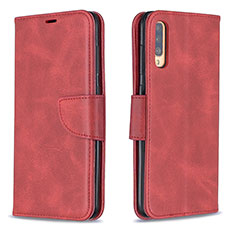 Handytasche Stand Schutzhülle Flip Leder Hülle B04F für Samsung Galaxy A70S Rot