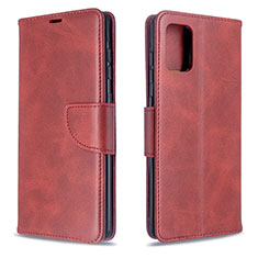 Handytasche Stand Schutzhülle Flip Leder Hülle B04F für Samsung Galaxy A71 4G A715 Rot