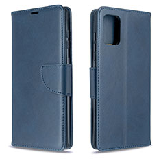 Handytasche Stand Schutzhülle Flip Leder Hülle B04F für Samsung Galaxy A71 5G Blau