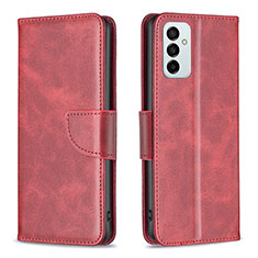 Handytasche Stand Schutzhülle Flip Leder Hülle B04F für Samsung Galaxy F23 5G Rot