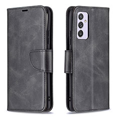 Handytasche Stand Schutzhülle Flip Leder Hülle B04F für Samsung Galaxy F54 5G Schwarz