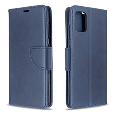 Handytasche Stand Schutzhülle Flip Leder Hülle B04F für Samsung Galaxy M40S Blau