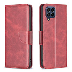 Handytasche Stand Schutzhülle Flip Leder Hülle B04F für Samsung Galaxy M53 5G Rot