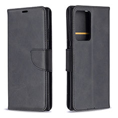 Handytasche Stand Schutzhülle Flip Leder Hülle B04F für Samsung Galaxy Note 20 Ultra 5G Schwarz