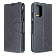 Handytasche Stand Schutzhülle Flip Leder Hülle B04F für Samsung Galaxy S20 5G Schwarz