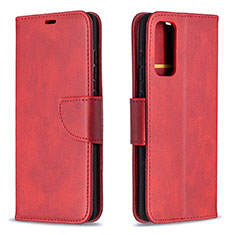 Handytasche Stand Schutzhülle Flip Leder Hülle B04F für Samsung Galaxy S20 Lite 5G Rot