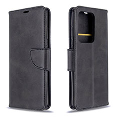 Handytasche Stand Schutzhülle Flip Leder Hülle B04F für Samsung Galaxy S20 Plus 5G Schwarz