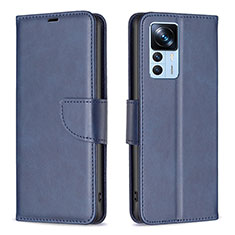 Handytasche Stand Schutzhülle Flip Leder Hülle B04F für Xiaomi Mi 12T 5G Blau