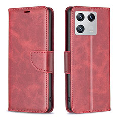 Handytasche Stand Schutzhülle Flip Leder Hülle B04F für Xiaomi Mi 13 5G Rot