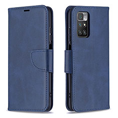 Handytasche Stand Schutzhülle Flip Leder Hülle B04F für Xiaomi Redmi 10 4G Blau