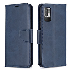 Handytasche Stand Schutzhülle Flip Leder Hülle B04F für Xiaomi Redmi Note 10 5G Blau