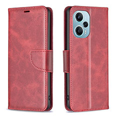 Handytasche Stand Schutzhülle Flip Leder Hülle B04F für Xiaomi Redmi Note 12 Turbo 5G Rot