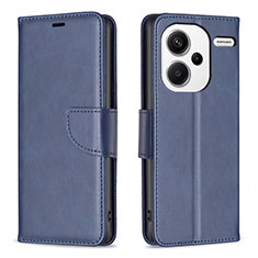 Handytasche Stand Schutzhülle Flip Leder Hülle B04F für Xiaomi Redmi Note 13 Pro+ Plus 5G Blau