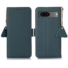 Handytasche Stand Schutzhülle Flip Leder Hülle B04H für Google Pixel 7 5G Grün