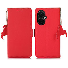 Handytasche Stand Schutzhülle Flip Leder Hülle B04H für OnePlus Nord CE 3 5G Rot