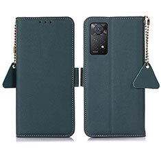 Handytasche Stand Schutzhülle Flip Leder Hülle B04H für Xiaomi Redmi Note 11 Pro 5G Grün