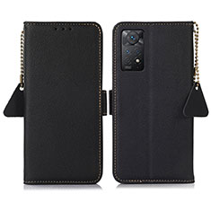 Handytasche Stand Schutzhülle Flip Leder Hülle B04H für Xiaomi Redmi Note 12 Pro 4G Schwarz