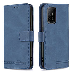 Handytasche Stand Schutzhülle Flip Leder Hülle B05F für Oppo A94 5G Blau