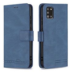 Handytasche Stand Schutzhülle Flip Leder Hülle B05F für Samsung Galaxy A31 Blau