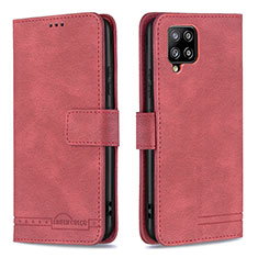 Handytasche Stand Schutzhülle Flip Leder Hülle B05F für Samsung Galaxy A42 5G Rot