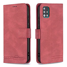 Handytasche Stand Schutzhülle Flip Leder Hülle B05F für Samsung Galaxy A51 5G Rot