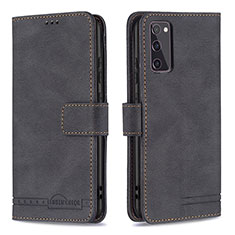 Handytasche Stand Schutzhülle Flip Leder Hülle B05F für Samsung Galaxy S20 FE 4G Schwarz