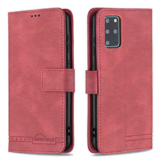 Handytasche Stand Schutzhülle Flip Leder Hülle B05F für Samsung Galaxy S20 Plus 5G Rot