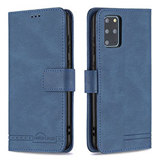 Handytasche Stand Schutzhülle Flip Leder Hülle B05F für Samsung Galaxy S20 Plus Blau