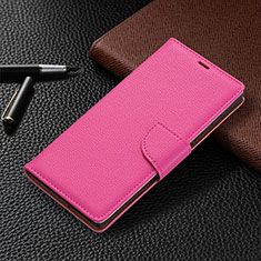 Handytasche Stand Schutzhülle Flip Leder Hülle B05F für Samsung Galaxy S23 Ultra 5G Pink