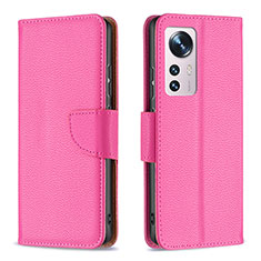 Handytasche Stand Schutzhülle Flip Leder Hülle B05F für Xiaomi Mi 12S Pro 5G Pink