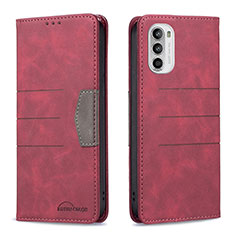 Handytasche Stand Schutzhülle Flip Leder Hülle B06F für Motorola Moto Edge (2022) 5G Rot