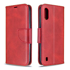 Handytasche Stand Schutzhülle Flip Leder Hülle B06F für Samsung Galaxy A01 SM-A015 Rot