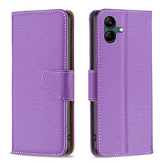 Handytasche Stand Schutzhülle Flip Leder Hülle B06F für Samsung Galaxy A05 Violett