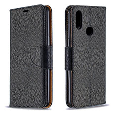 Handytasche Stand Schutzhülle Flip Leder Hülle B06F für Samsung Galaxy A10s Schwarz