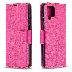 Handytasche Stand Schutzhülle Flip Leder Hülle B06F für Samsung Galaxy A12 Pink