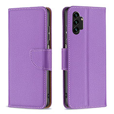 Handytasche Stand Schutzhülle Flip Leder Hülle B06F für Samsung Galaxy A13 4G Violett