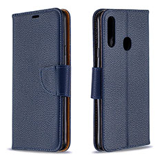 Handytasche Stand Schutzhülle Flip Leder Hülle B06F für Samsung Galaxy A20s Blau