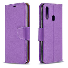 Handytasche Stand Schutzhülle Flip Leder Hülle B06F für Samsung Galaxy A20s Violett