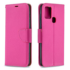 Handytasche Stand Schutzhülle Flip Leder Hülle B06F für Samsung Galaxy A21s Pink