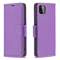 Handytasche Stand Schutzhülle Flip Leder Hülle B06F für Samsung Galaxy A22 5G Violett