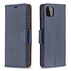 Handytasche Stand Schutzhülle Flip Leder Hülle B06F für Samsung Galaxy A22s 5G Blau