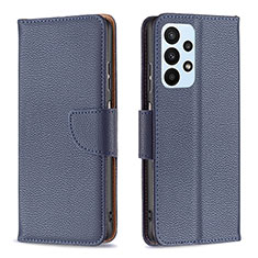 Handytasche Stand Schutzhülle Flip Leder Hülle B06F für Samsung Galaxy A23 4G Blau