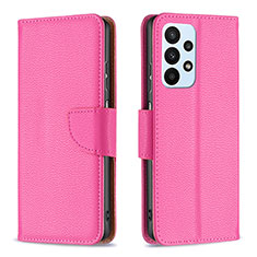 Handytasche Stand Schutzhülle Flip Leder Hülle B06F für Samsung Galaxy A23 4G Pink