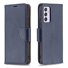 Handytasche Stand Schutzhülle Flip Leder Hülle B06F für Samsung Galaxy A24 4G Blau