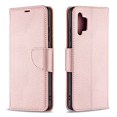 Handytasche Stand Schutzhülle Flip Leder Hülle B06F für Samsung Galaxy A32 4G Rosegold