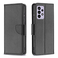 Handytasche Stand Schutzhülle Flip Leder Hülle B06F für Samsung Galaxy A33 5G Schwarz