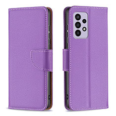 Handytasche Stand Schutzhülle Flip Leder Hülle B06F für Samsung Galaxy A33 5G Violett