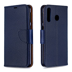 Handytasche Stand Schutzhülle Flip Leder Hülle B06F für Samsung Galaxy A40s Blau